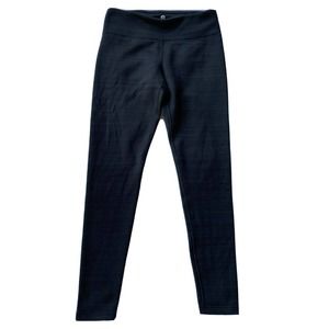 90 Degree By Reflex Legging Sz M Mid Waist Full Length Black Gray Yoga Workout